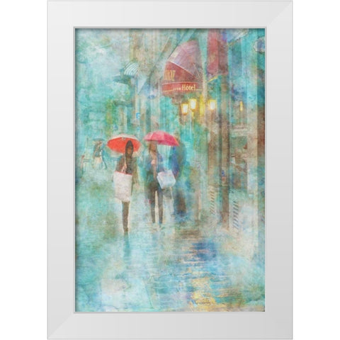 Rainy in Paris IV White Modern Wood Framed Art Print by Murdock, Ramona