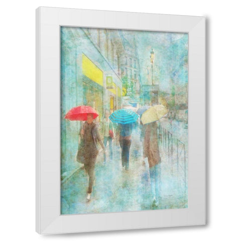 Rainy in Paris V White Modern Wood Framed Art Print by Murdock, Ramona