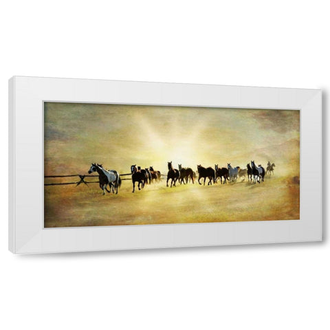 Headed Home II White Modern Wood Framed Art Print by Murdock, Ramona