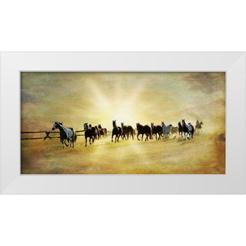 Headed Home II White Modern Wood Framed Art Print by Murdock, Ramona