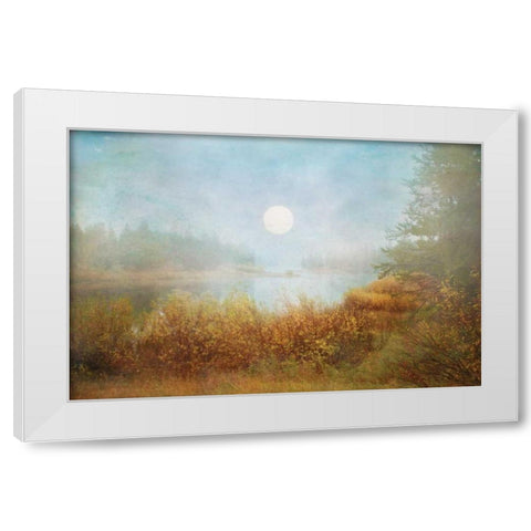 Foggy Sunrise White Modern Wood Framed Art Print by Murdock, Ramona