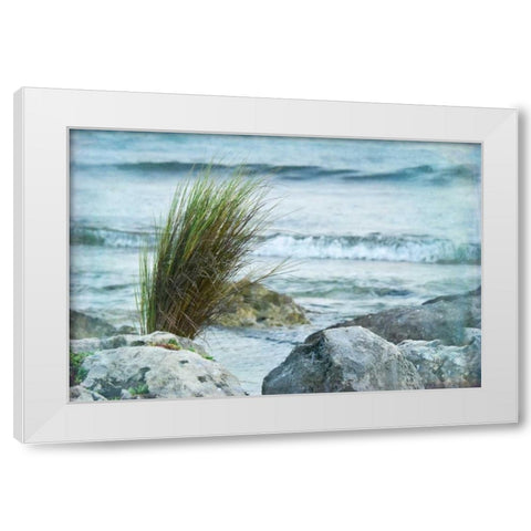 Simple View II White Modern Wood Framed Art Print by Murdock, Ramona