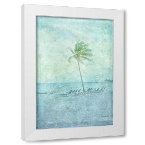 Palm I White Modern Wood Framed Art Print by Murdock, Ramona
