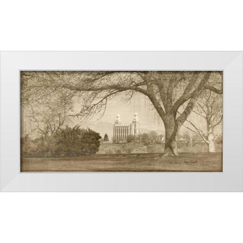 Logan Temple II White Modern Wood Framed Art Print by Murdock, Ramona