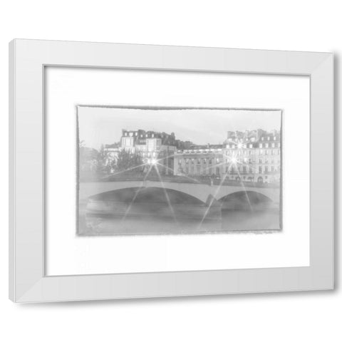 Dawn Alone the Seine White Modern Wood Framed Art Print by Murdock, Ramona