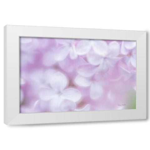 So Soft Lilac White Modern Wood Framed Art Print by Murdock, Ramona