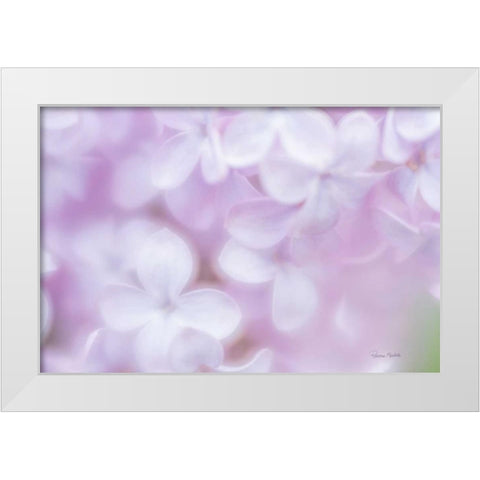 So Soft Lilac White Modern Wood Framed Art Print by Murdock, Ramona
