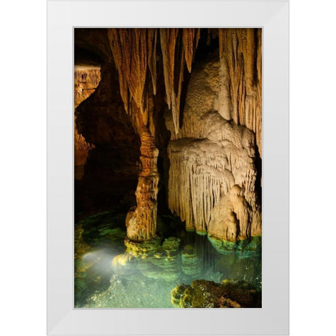 Lurery Cavern White Modern Wood Framed Art Print by Murdock, Ramona