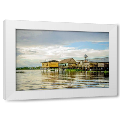 Amazon Beach House II White Modern Wood Framed Art Print by Murdock, Ramona