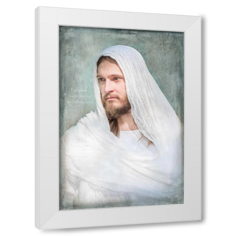 Messiah White Modern Wood Framed Art Print by Murdock, Ramona