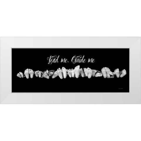 Lead Me Guide Me White Modern Wood Framed Art Print by Murdock, Ramona