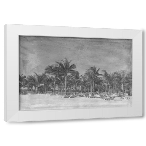 Paradise White Modern Wood Framed Art Print by Murdock, Ramona