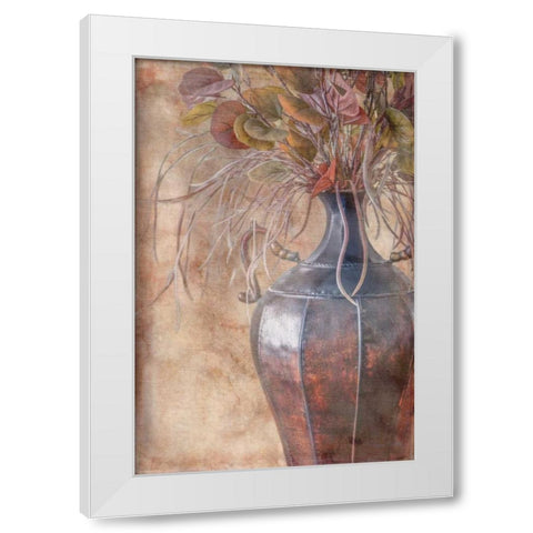 Cooper Vase White Modern Wood Framed Art Print by Murdock, Ramona