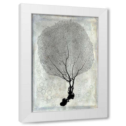 Soft Coral White Modern Wood Framed Art Print by Murdock, Ramona
