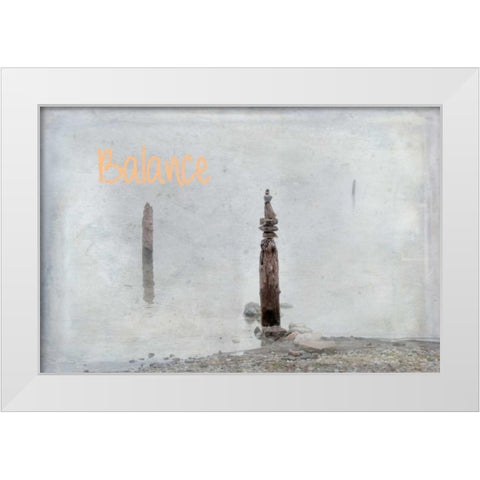 Balance II White Modern Wood Framed Art Print by Murdock, Ramona
