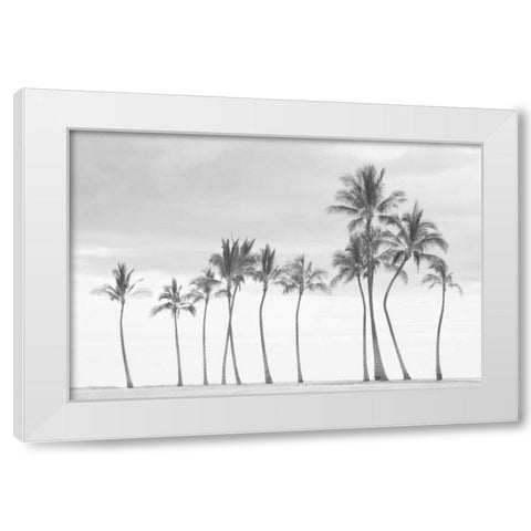 Paradise in Black and White White Modern Wood Framed Art Print by Murdock, Ramona