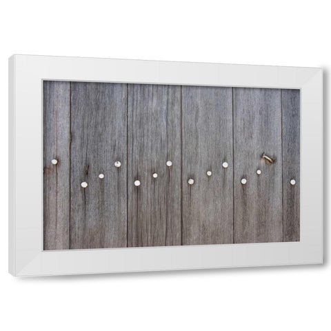 Weathered Wood White Modern Wood Framed Art Print by Murdock, Ramona