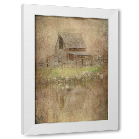 The Old Cope Place White Modern Wood Framed Art Print by Murdock, Ramona
