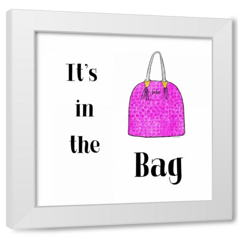 Its in the Bag White Modern Wood Framed Art Print by Murdock, Ramona