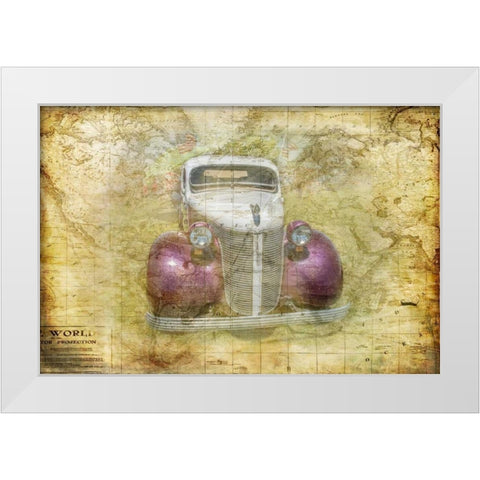 World Traveler White Modern Wood Framed Art Print by Murdock, Ramona