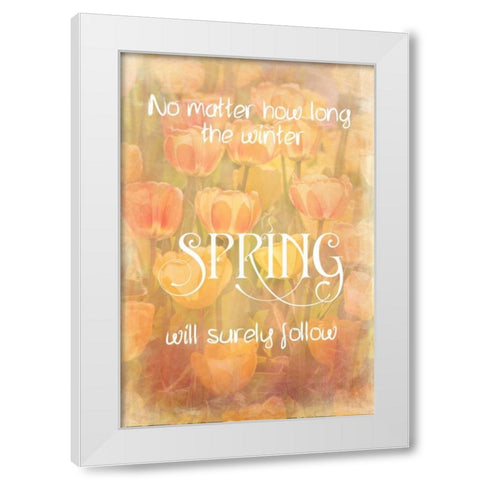 Spring Will Follow White Modern Wood Framed Art Print by Murdock, Ramona