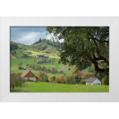 Peaceful Valley White Modern Wood Framed Art Print by Murdock, Ramona