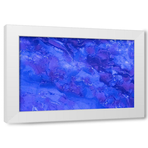 Marble Ocean I White Modern Wood Framed Art Print by Murdock, Ramona