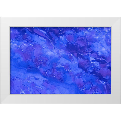 Marble Ocean I White Modern Wood Framed Art Print by Murdock, Ramona