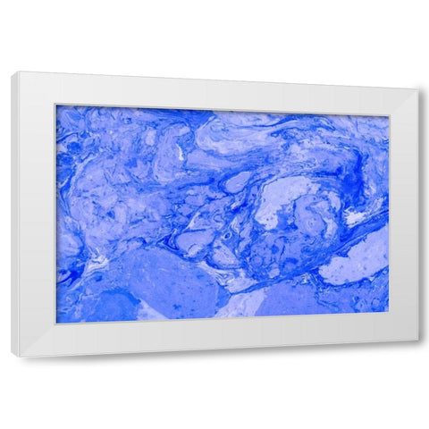 Marble Ocean III White Modern Wood Framed Art Print by Murdock, Ramona