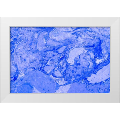 Marble Ocean III White Modern Wood Framed Art Print by Murdock, Ramona