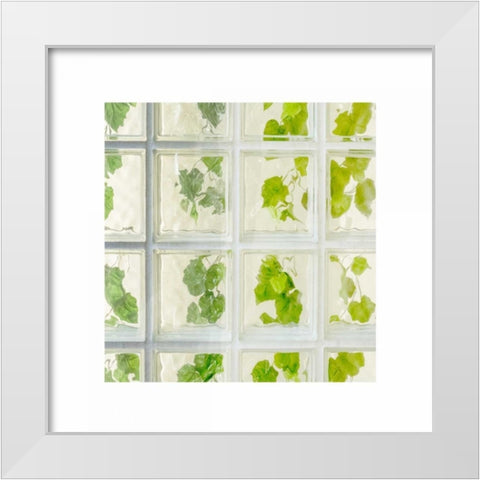 Ivy Window White Modern Wood Framed Art Print by Murdock, Ramona