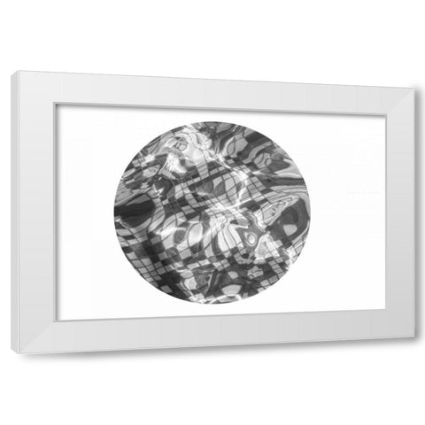 Circle of Motion White Modern Wood Framed Art Print by Murdock, Ramona