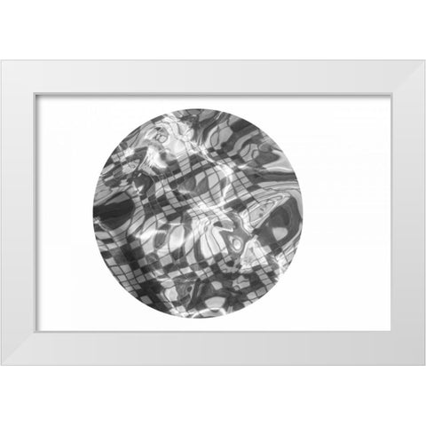 Circle of Motion White Modern Wood Framed Art Print by Murdock, Ramona