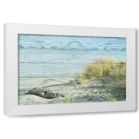 Beach Grass White Modern Wood Framed Art Print by Murdock, Ramona