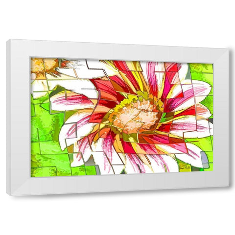 Floral Twist II White Modern Wood Framed Art Print by Murdock, Ramona