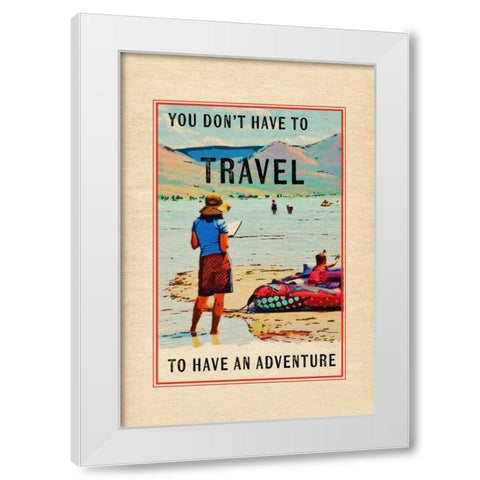 Travel in a Book White Modern Wood Framed Art Print by Murdock, Ramona