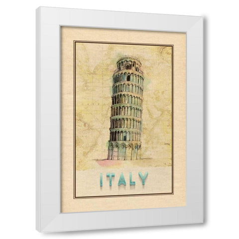Travel Italy White Modern Wood Framed Art Print by Murdock, Ramona
