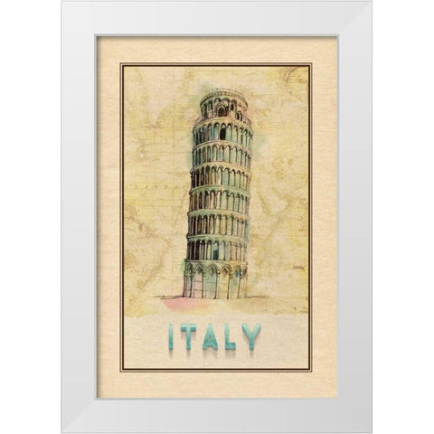 Travel Italy White Modern Wood Framed Art Print by Murdock, Ramona