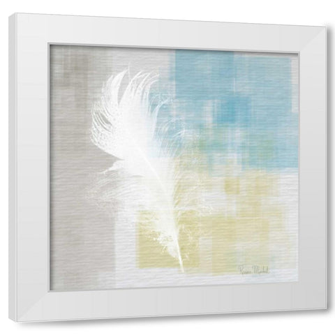 White Feather Abstract I White Modern Wood Framed Art Print by Murdock, Ramona