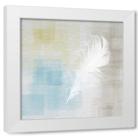 White Feather Abstract II White Modern Wood Framed Art Print by Murdock, Ramona