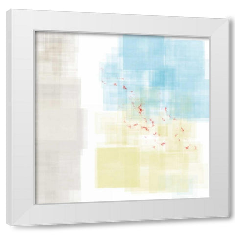 Abstract Splatter I White Modern Wood Framed Art Print by Murdock, Ramona