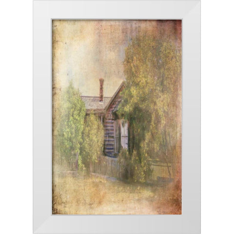 Some Place in Time White Modern Wood Framed Art Print by Murdock, Ramona
