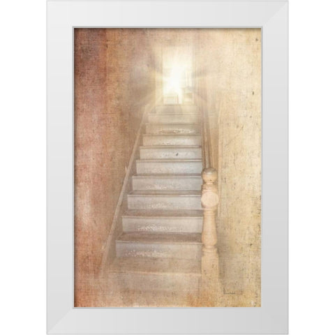 Stairway Up White Modern Wood Framed Art Print by Murdock, Ramona