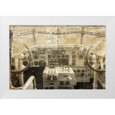 Concord Cockpit White Modern Wood Framed Art Print by Murdock, Ramona