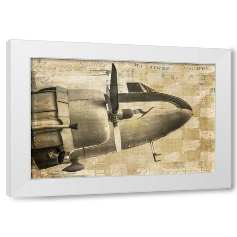 Prop Plane Nose White Modern Wood Framed Art Print by Murdock, Ramona