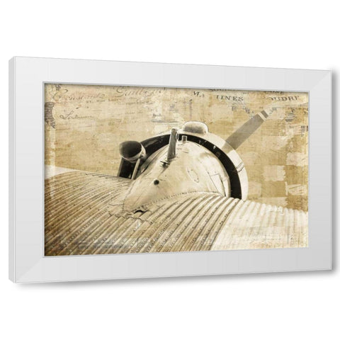 Vintage Prop White Modern Wood Framed Art Print by Murdock, Ramona