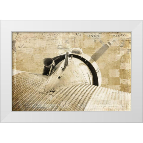 Vintage Prop White Modern Wood Framed Art Print by Murdock, Ramona