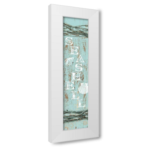 Seashell White Modern Wood Framed Art Print by Murdock, Ramona