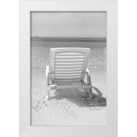 Front Row Seat White Modern Wood Framed Art Print by Murdock, Ramona