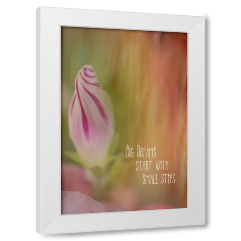 Small Steps White Modern Wood Framed Art Print by Murdock, Ramona